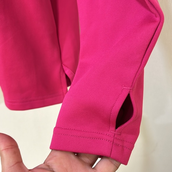 POPPI WOMENS 1/4 ZIP SWEATSHIRT PINK PULLOVER MEDIUM - Picture 6 of 9